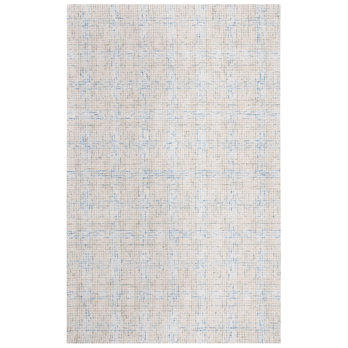 17 Stories Terkel Handmade Ivory/Blue/Brown Rug & Reviews Wayfair